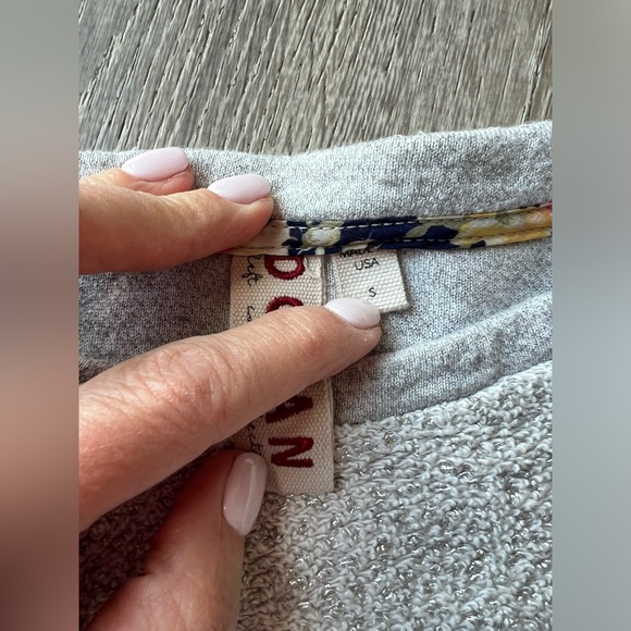 Anthropologie subtle sparkle cotton banded top - Picture 4 of 5